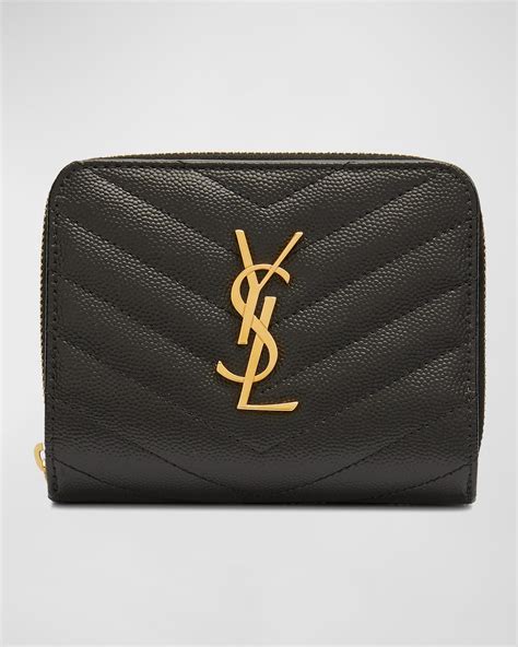 ysl medium zip around wallet|ysl handmade wallet.